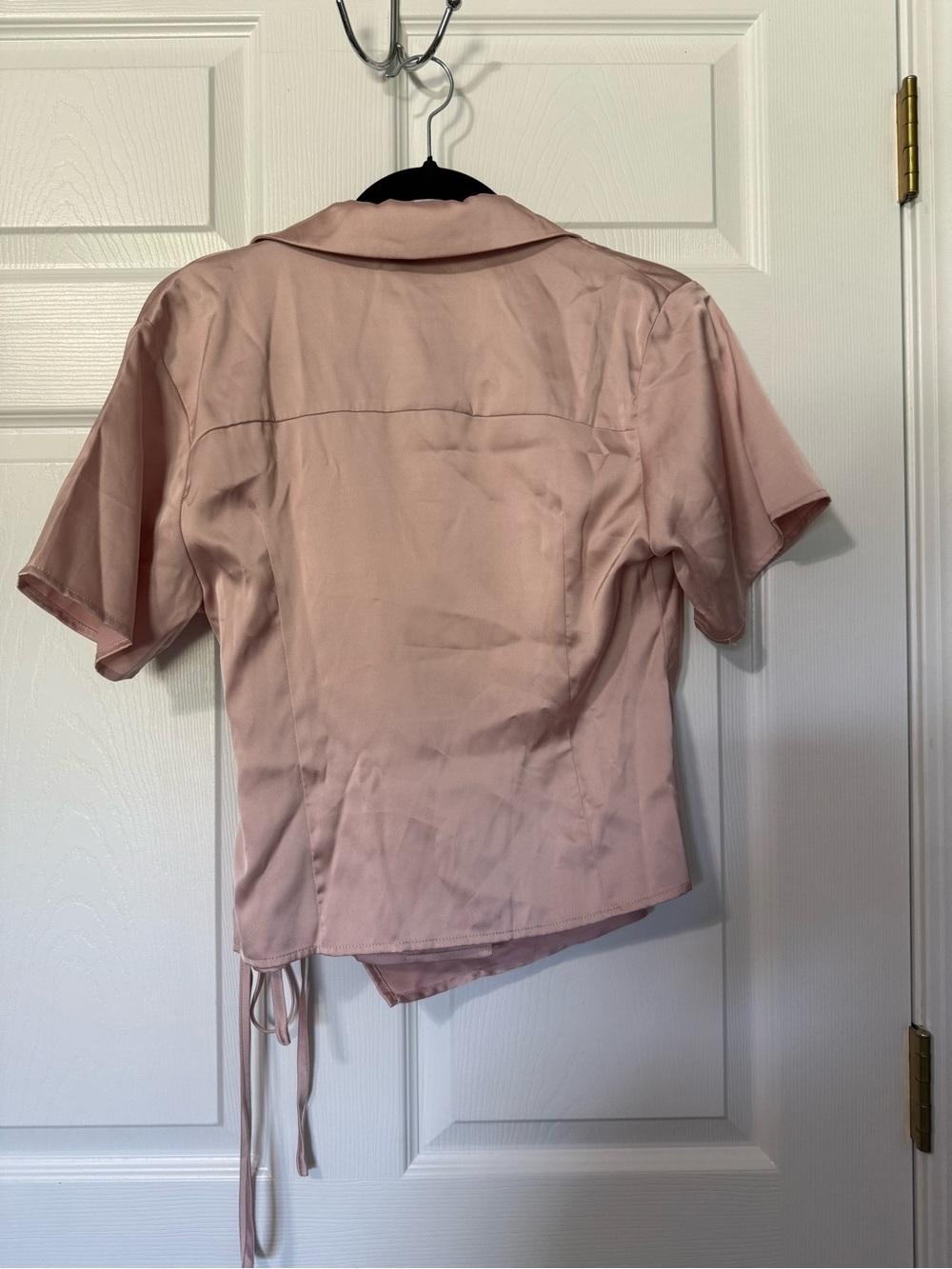 Cider NWT Satin Wrap Blouse - M - Picture 6 of 7